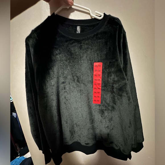 Brand new fuzzy black sweater - Picture 2 of 2
